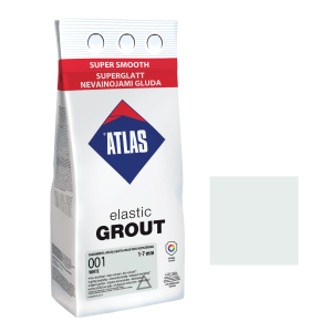 Фуга для плитки ATLAS ELASTIC GROUT (1-7 мм) 001 білий 2 кг