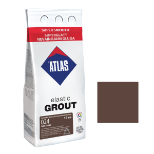 Фуга для плитки ATLAS ELASTIC GROUT (1-7 мм) 024 темно-коричневий 2 кг