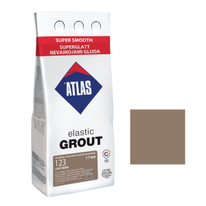 Фуга для плитки ATLAS ELASTIC GROUT (1-7 мм) 123 світло-коричневий 2 кг