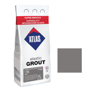 Фуга для плитки ATLAS ELASTIC GROUT (1-7 мм) 136 серебряный 2 кг