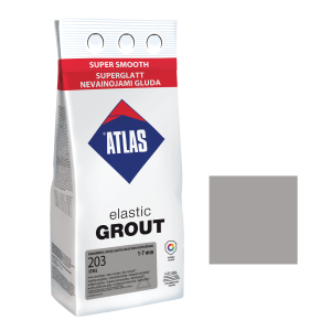 Фуга для плитки ATLAS ELASTIC GROUT (1-7 мм) 203 стальний 2 кг