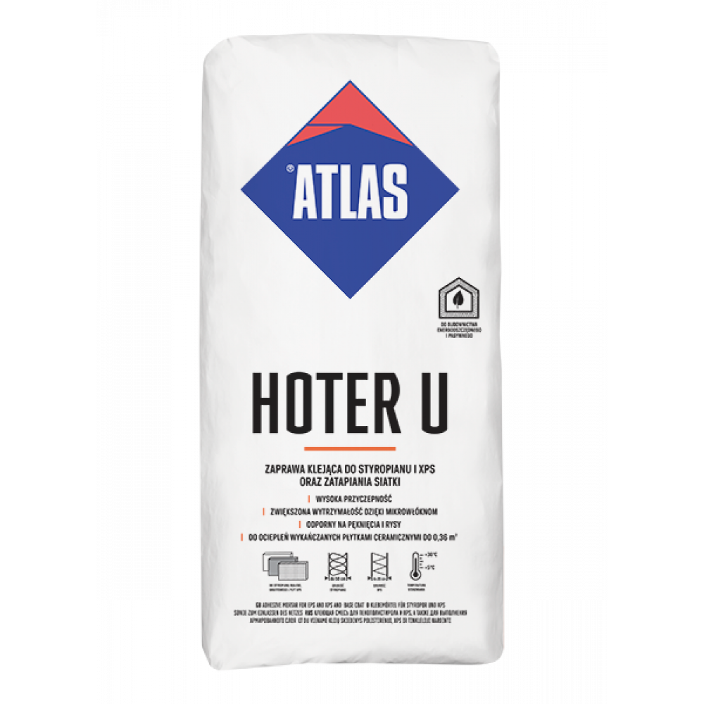 Клей для систем теплоізоляції ATLAS HOTER U 25 кг 