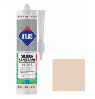 Герметик силиконовый санитарный ATLAS SILTON S 0018 пастельно-бежевый 280ml