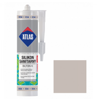 Герметик силиконовый санитарный ATLAS SILTON S 0034 светло-серый 280ml