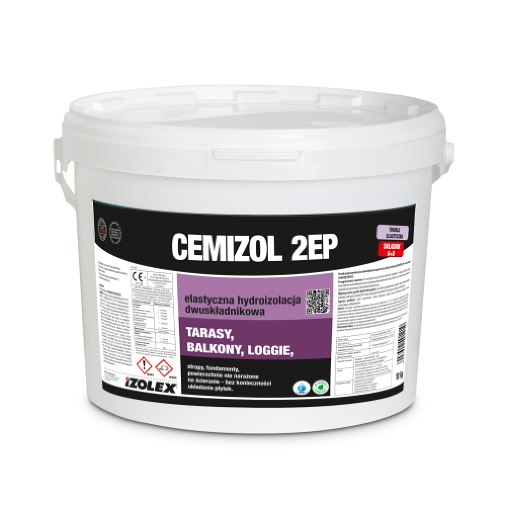 Гидроизоляция двухкомпонентная IZOHAN CEMIZOL 2EP  10 кг.