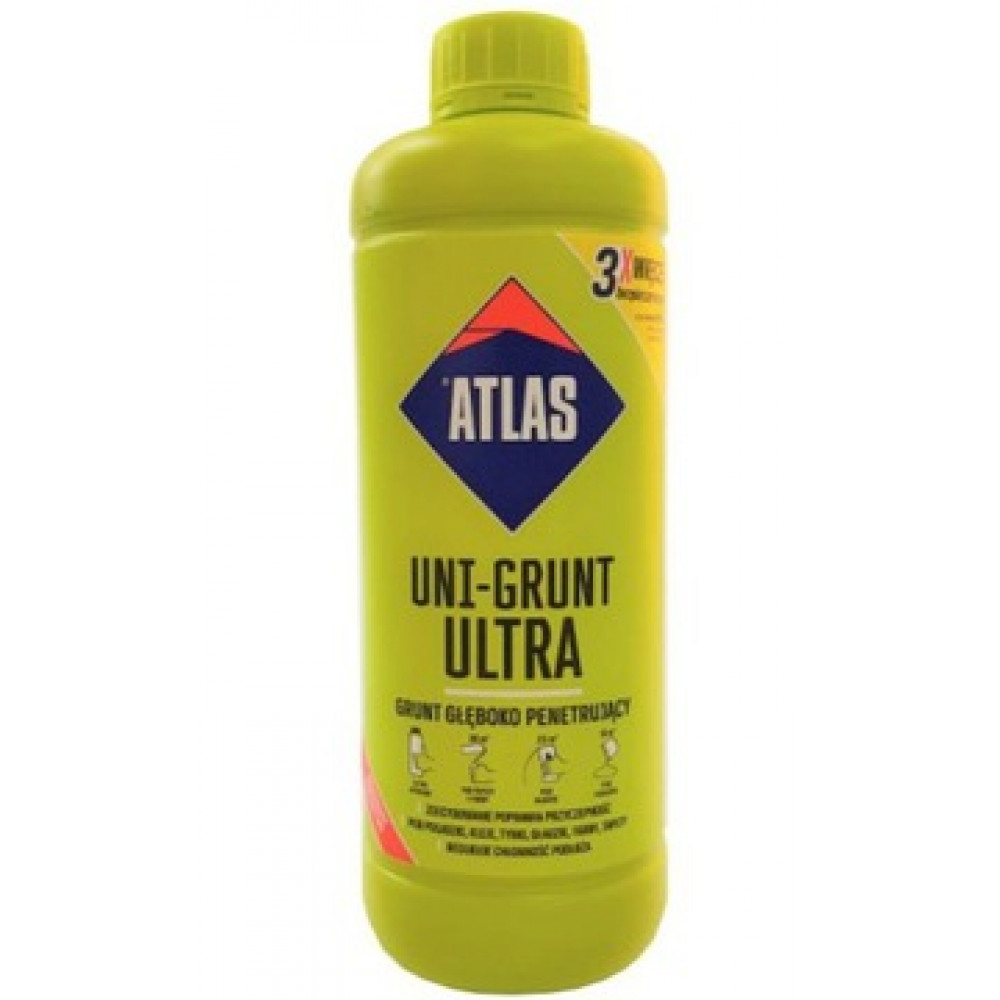 Грунтовка быстросохнущая эмульсия ATLAS UNI-GRUNT ULTRA 1л