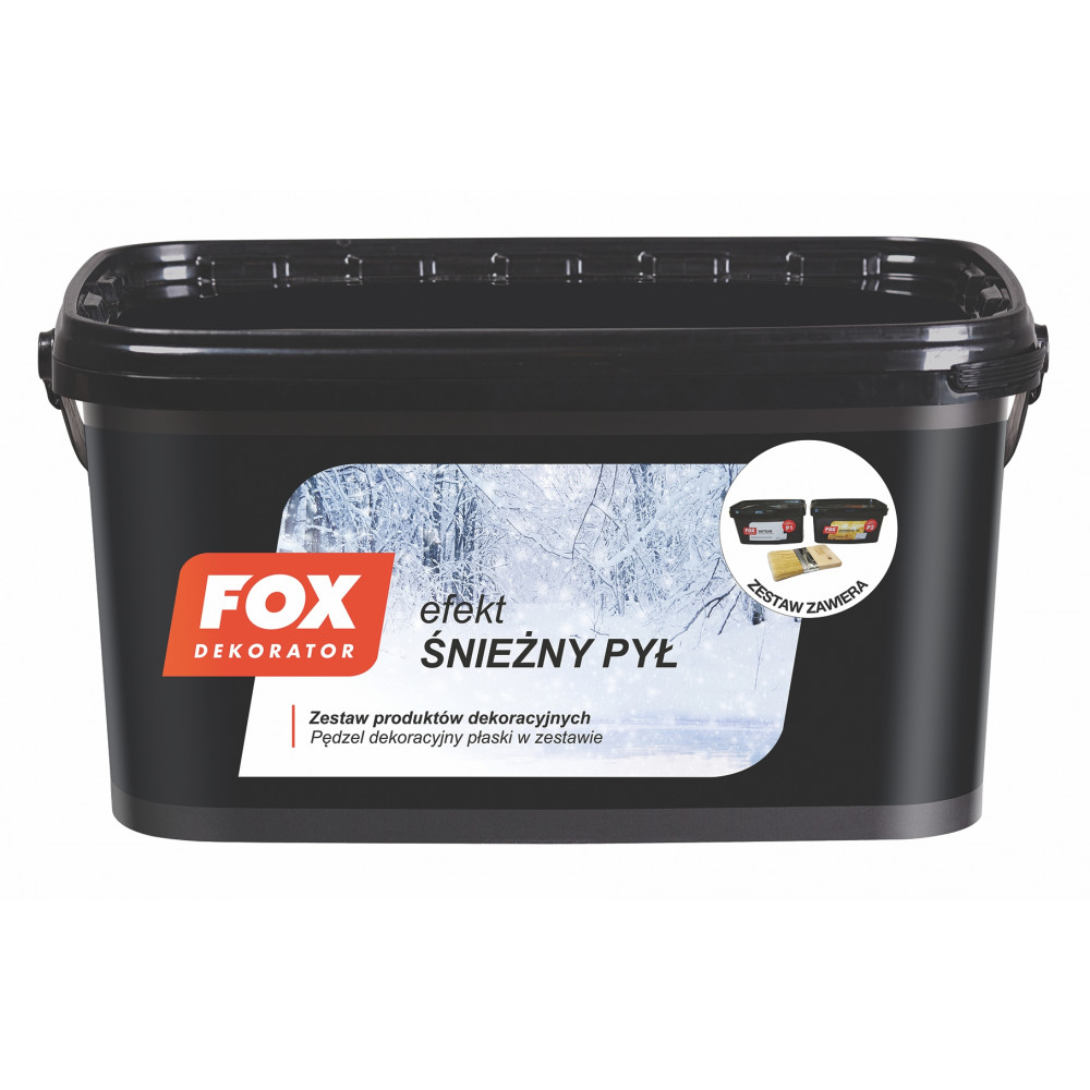 Декоративная штукатурка FOX DEKORATOR Efekt sniezny pyl (zestaw na 5m2)