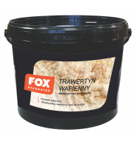 Декоративная штукатурка FOX DEKORATOR TRAWERTYN WAPIENNY drobny ziarno 10kg