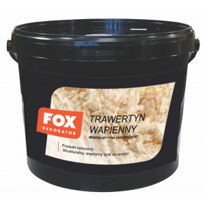Декоративна штукатурка FOX DEKORATOR TRAWERTYN WAPIENNY gruby ziarno 10kg