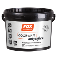 Краска латексная внутренняя FOX DEKORATOR Color Matt ANTYREFLEX белая 2,5л.
