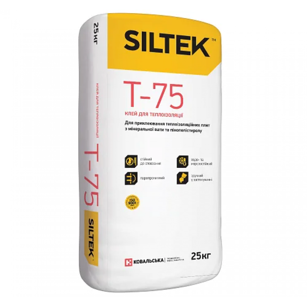 Клей для системи теплоізоляції Т-75 SILTEK 25кг 