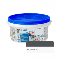 Фуга епоксидна  MAPEI Kerapoxy Easy Design  0114  антрацит1,5кг