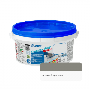 Фуга эпоксидная MAPEI Kerapoxy Easy Design 0113 серый цемент  1,5 кг