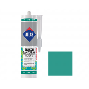 Герметик силіконовий санітарний ATLAS SILTON S 0217 смарагдовий 280ml