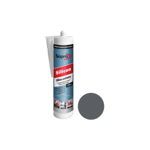 Герметик силиконовый санитарный SOPRO бетонно-серый 14 310ml