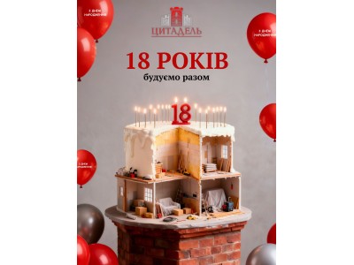 СМ Цитадель - 18 років! Святкуємо День Народження з акціями для вас!